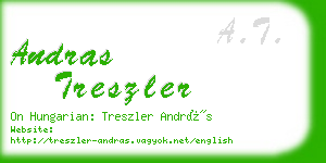 andras treszler business card